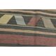 1970s Vintage Turkish Oushak Handmade Wool Cotton Brown Kilim Rug 148x174