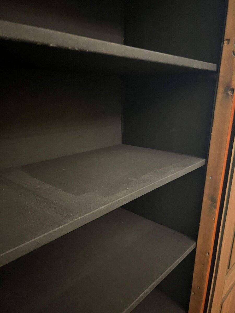 Biedermeier Armoire in Cherry, Walnut, Ebony & Brass, South Germany, 1820s