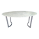 Carrara marble and chrome dining table, vintage Italy, 70s style