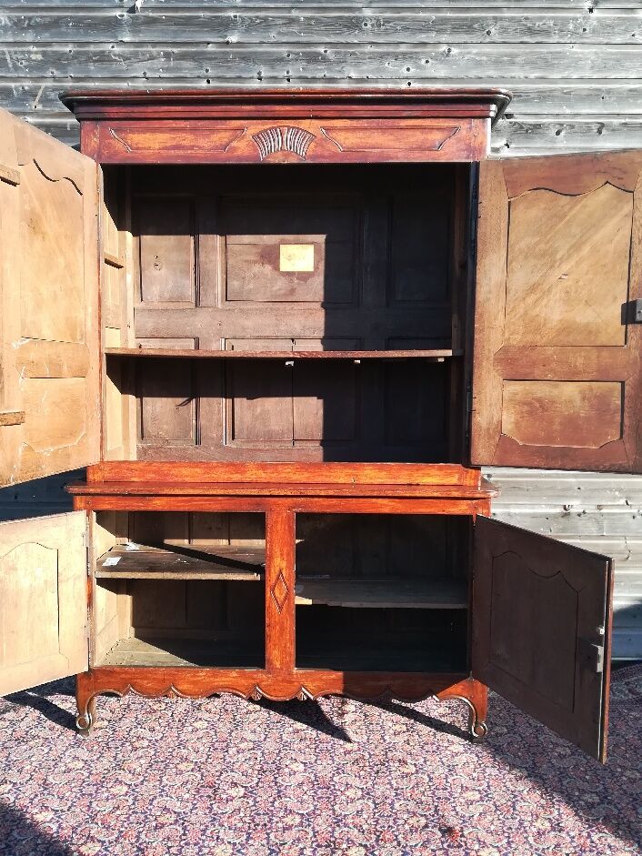 Buffet Two Bodies In Moulded Oak From 19th century