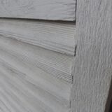 Old wooden shutters louvers 2 leafs