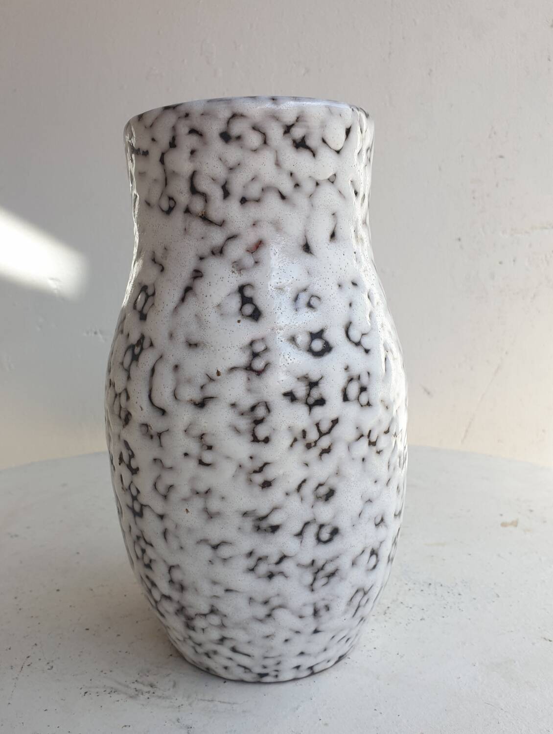 Vintage lava ceramic vase 1960