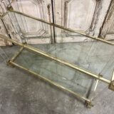 Plexiglass shelf by Pierre Vandel in Hollywood Regency style circa 1970.