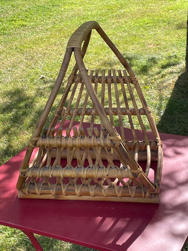 Porte revue en bois années 70