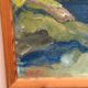 Swedish Oil on Canvas – “Landscape II” by Stig Delang –Vintage & Framed