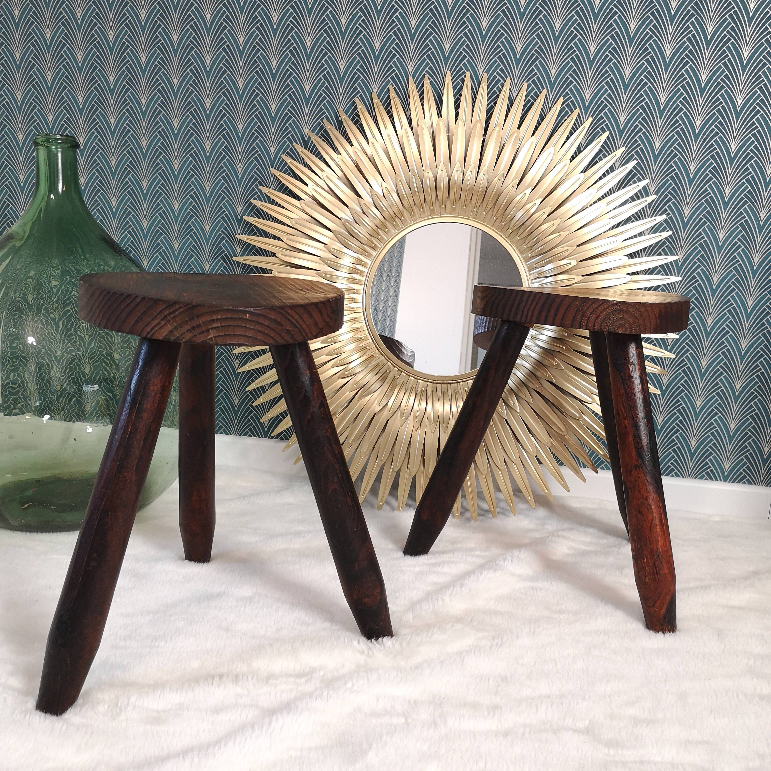 Pair of tripod stools