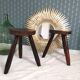 Pair of tripod stools