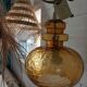 Vintage molded glass pendant light