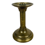 Vintage golden brass candle holder