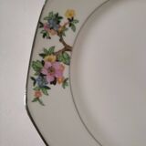 Vierzon porcelain footed plate – Edgar Gaucher, 1950s