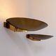 Pair of vintage brass wall lights, France 1970.