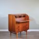 Mid-century Danish style vintage Swedish teak desk drinks cabinet by Egon Ostergaard
