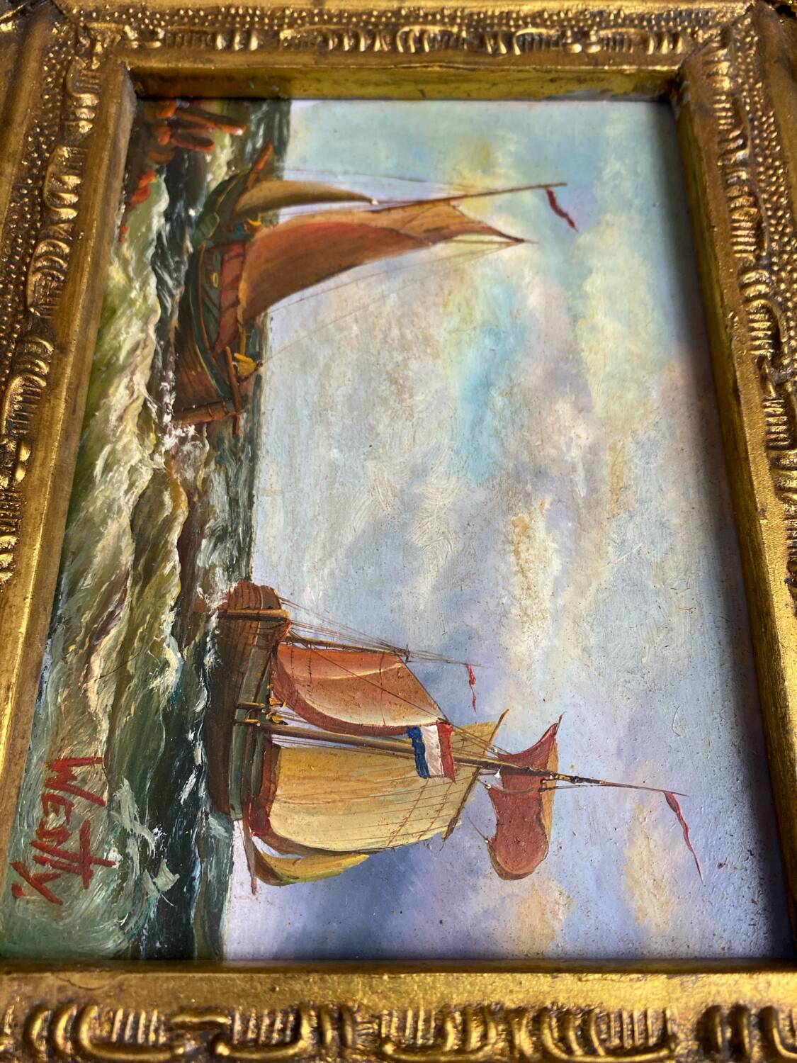 Carvers & Gilders England Oil Painting