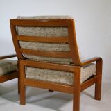 Teak Highback Lounge Chairs by L. Olsen & Søn, Set of 2, Denmark, 1960s