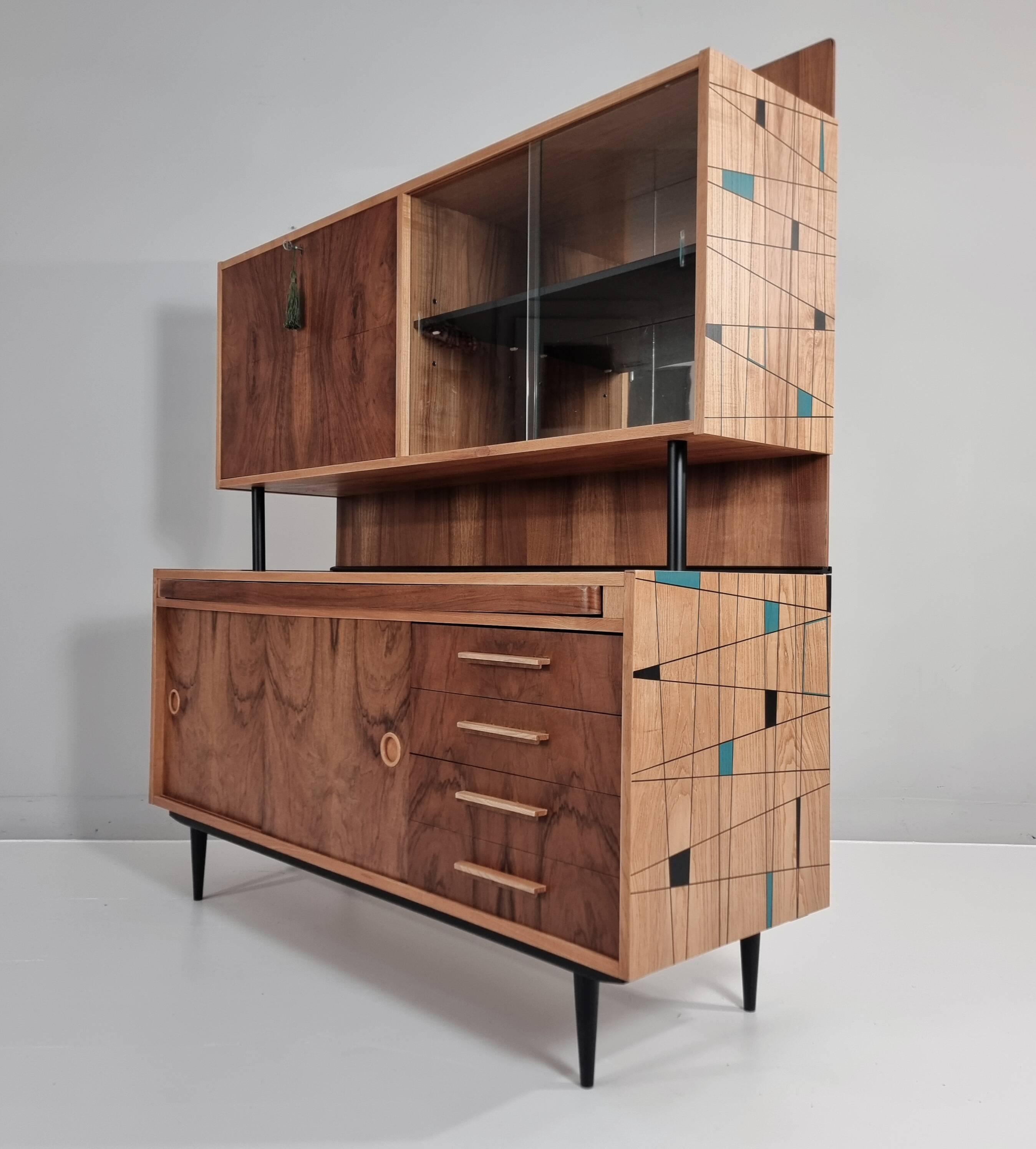 Vintage Sideboard Desk, 1970s