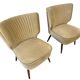 Ensemble de 2 fauteuils cocktail vintage / fauteuils / petits fauteuils