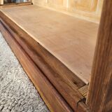 Art Deco oak museum display case