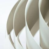 Louis Weisdorf for Lyfa Space age Danish Turbo White Moon Pendant Light, 1965