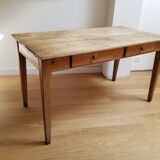 Table de ferme 4 tiroirs