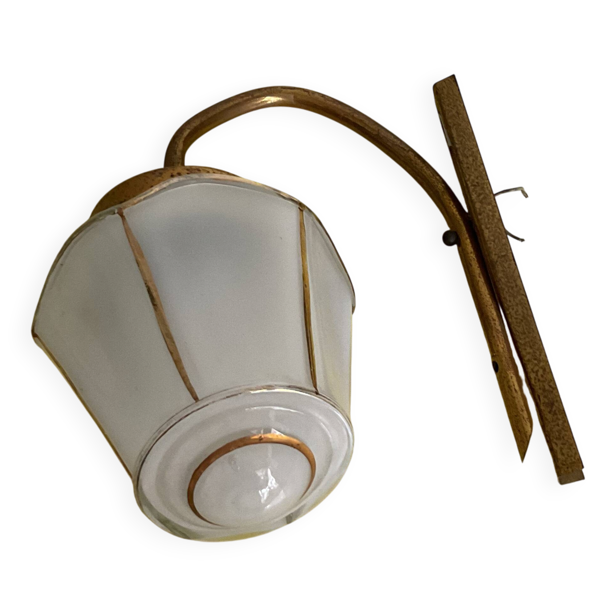Bronze Art Deco wall light