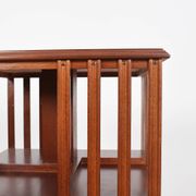 Revolving bookcase, rotating furniture (book mill), mahogany, three floors.
