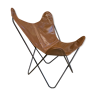 Armchair bkf leather brown