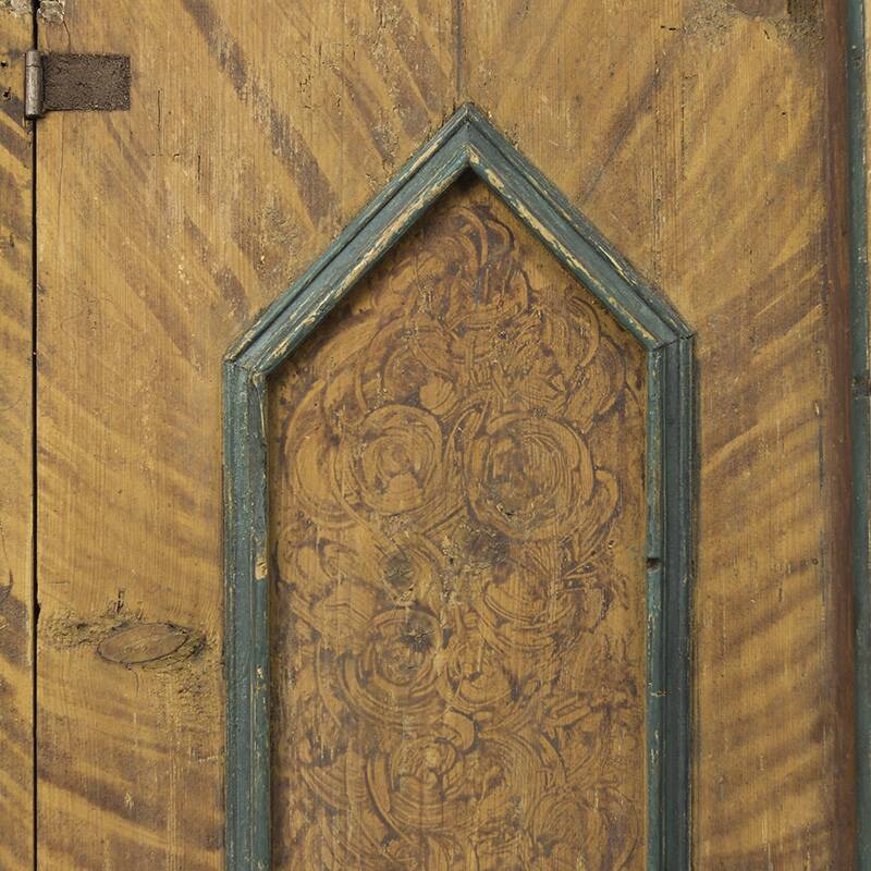 Bridal wardrobe in antique painted folk art