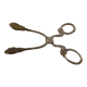 Sugar tongs or sweets in silver metal