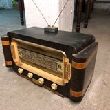 Radio ancienne vintage structure bois parfait état de fonctionnement
