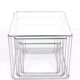 Isocèle Chrome Nesting Tables Max Sauze, 1970s France