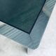Mid-Century Smoked Glass & Chromed Steel Square Dining Table attributed to Sergio Mazza for Cinova, Italy, 1970s