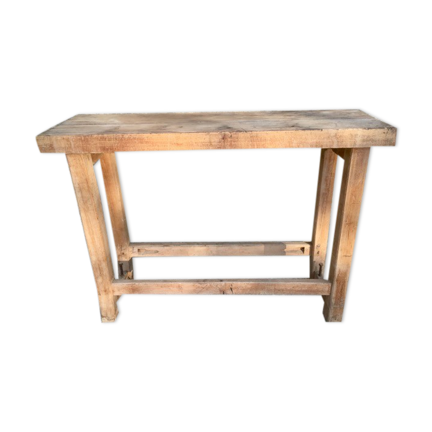 Solid wood carver's workbench