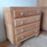 Commode chêne massif fifties