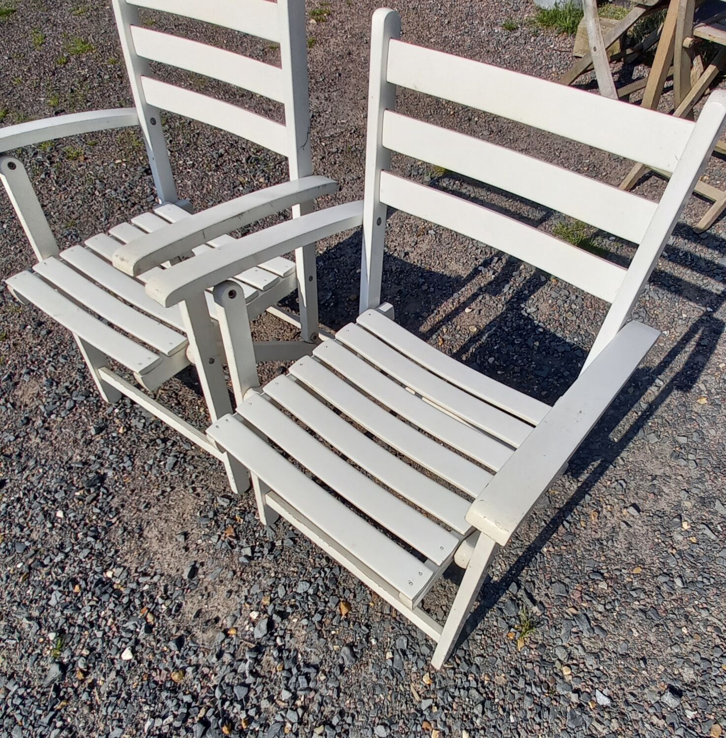 Paire de fauteuils vintage Dejou jardin