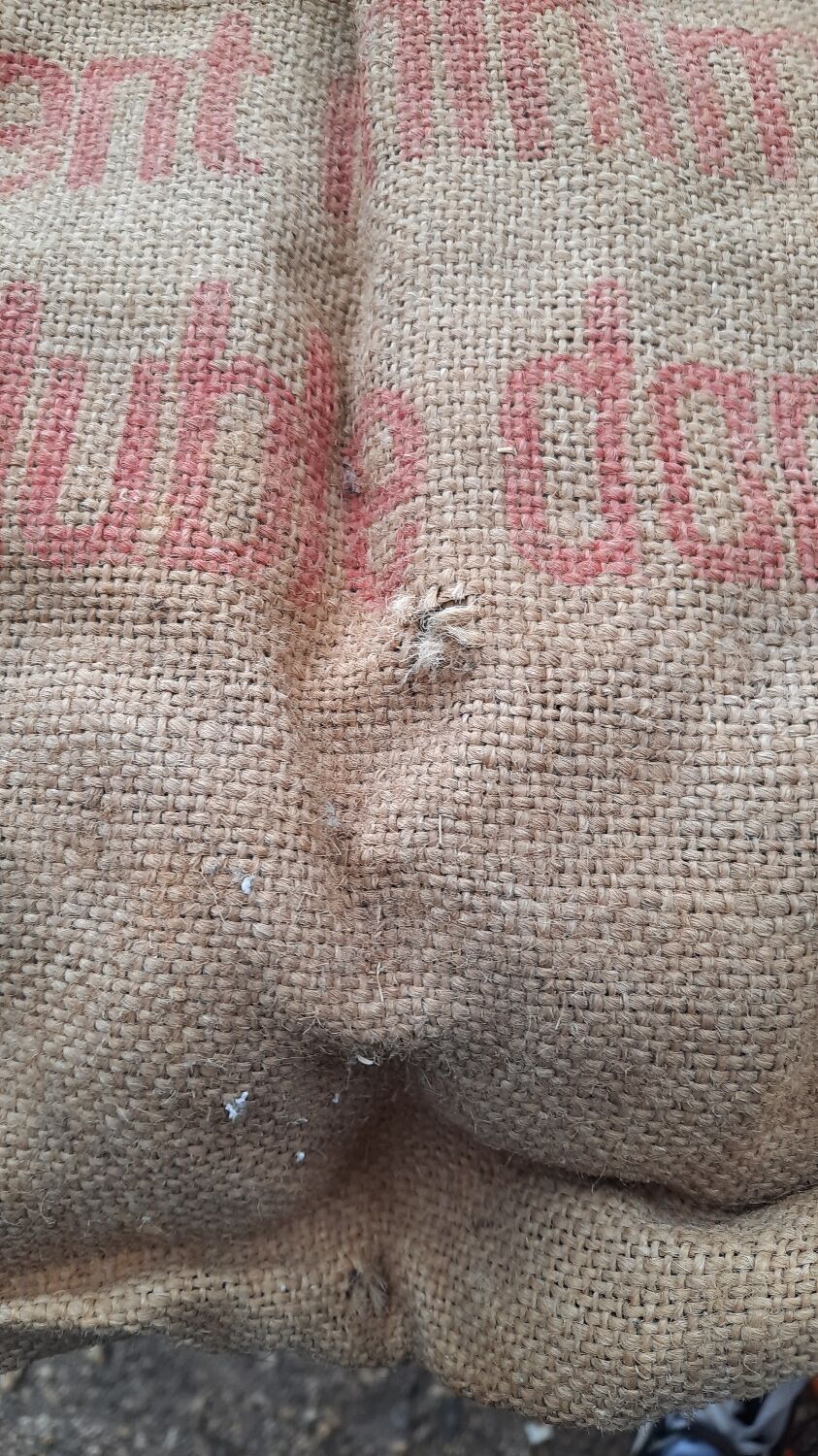 9 potash burlap bag from alsace