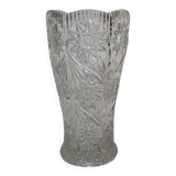 Cut glass vase