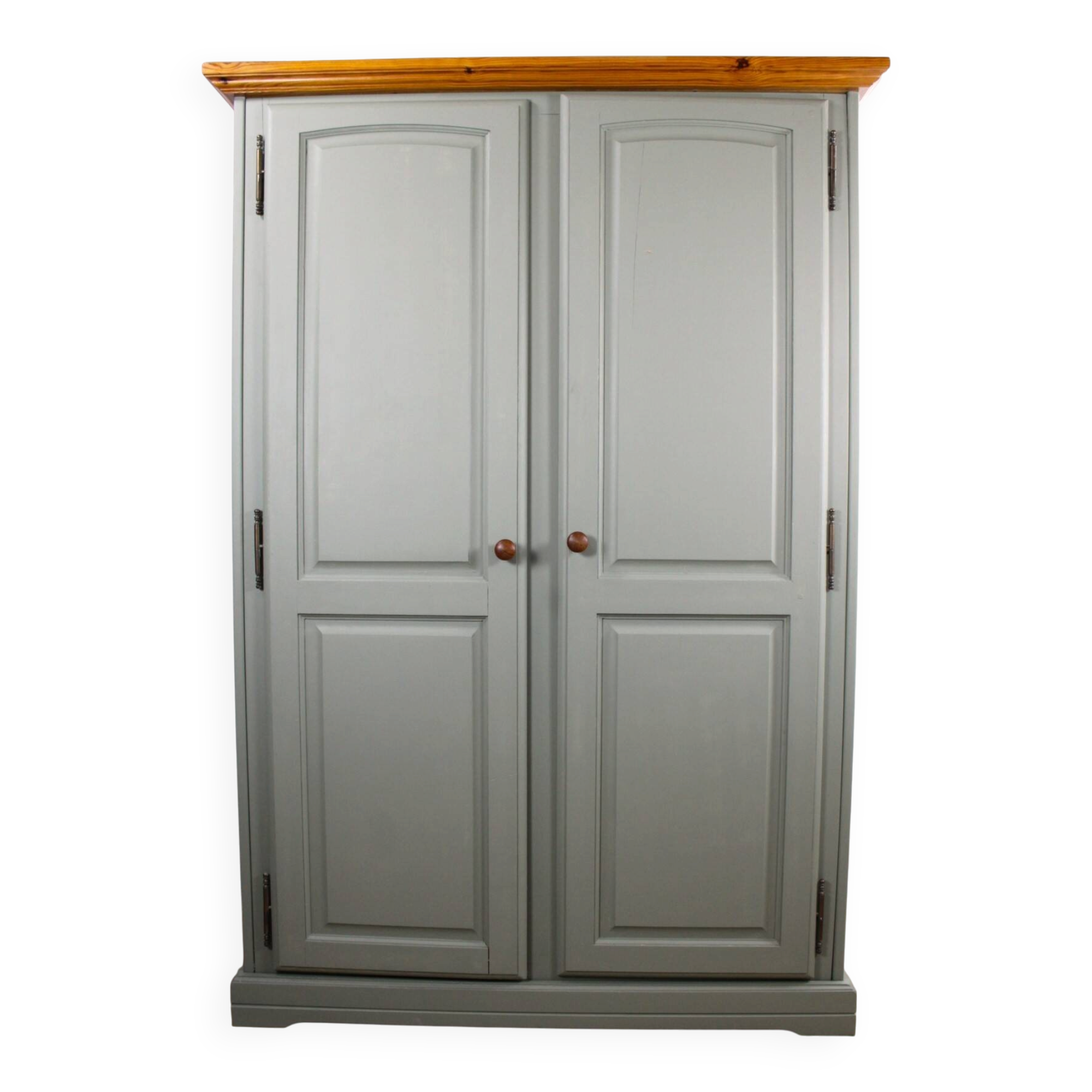 Grande armoire vintage Gautier vert sauge, France, années 60