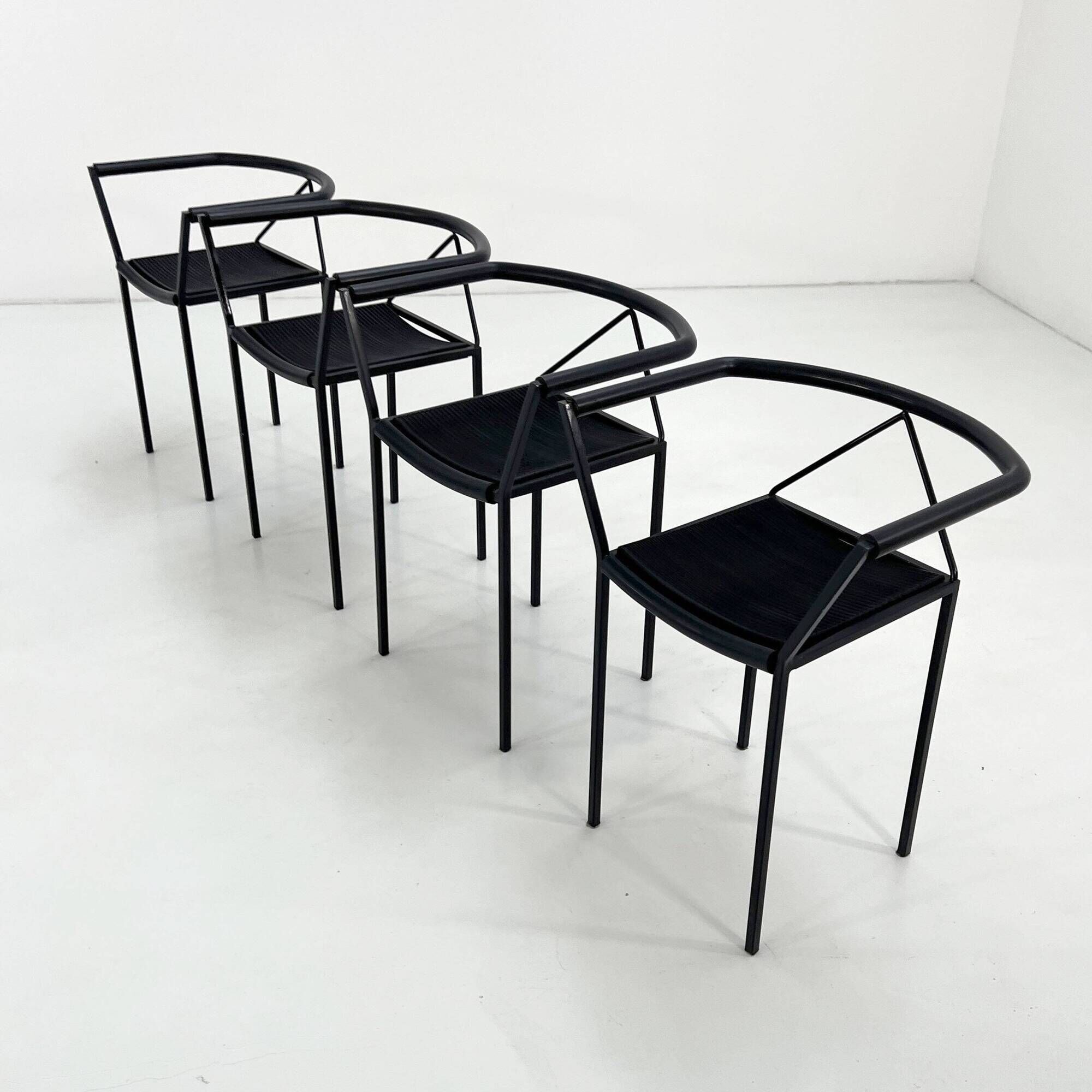 Set of 4 Poltroncina Chairs by Maurizio Peregalli for Zeus Noto, 1980