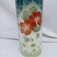 Vase tube ancien K&G Lunéville - décor fleurs