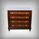 Rosewood and rosewood marquetry commode, Louis XVI style – late 19th century