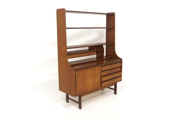 Secrétaire scandinave en teck, Suède, 1960
