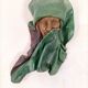 Decorative leather mask leather goods Z024