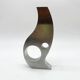 Brushed aluminum "Space Age" candlestick/vase, 1970s