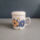 Tasse à thé vintage avec filtre et couvercle