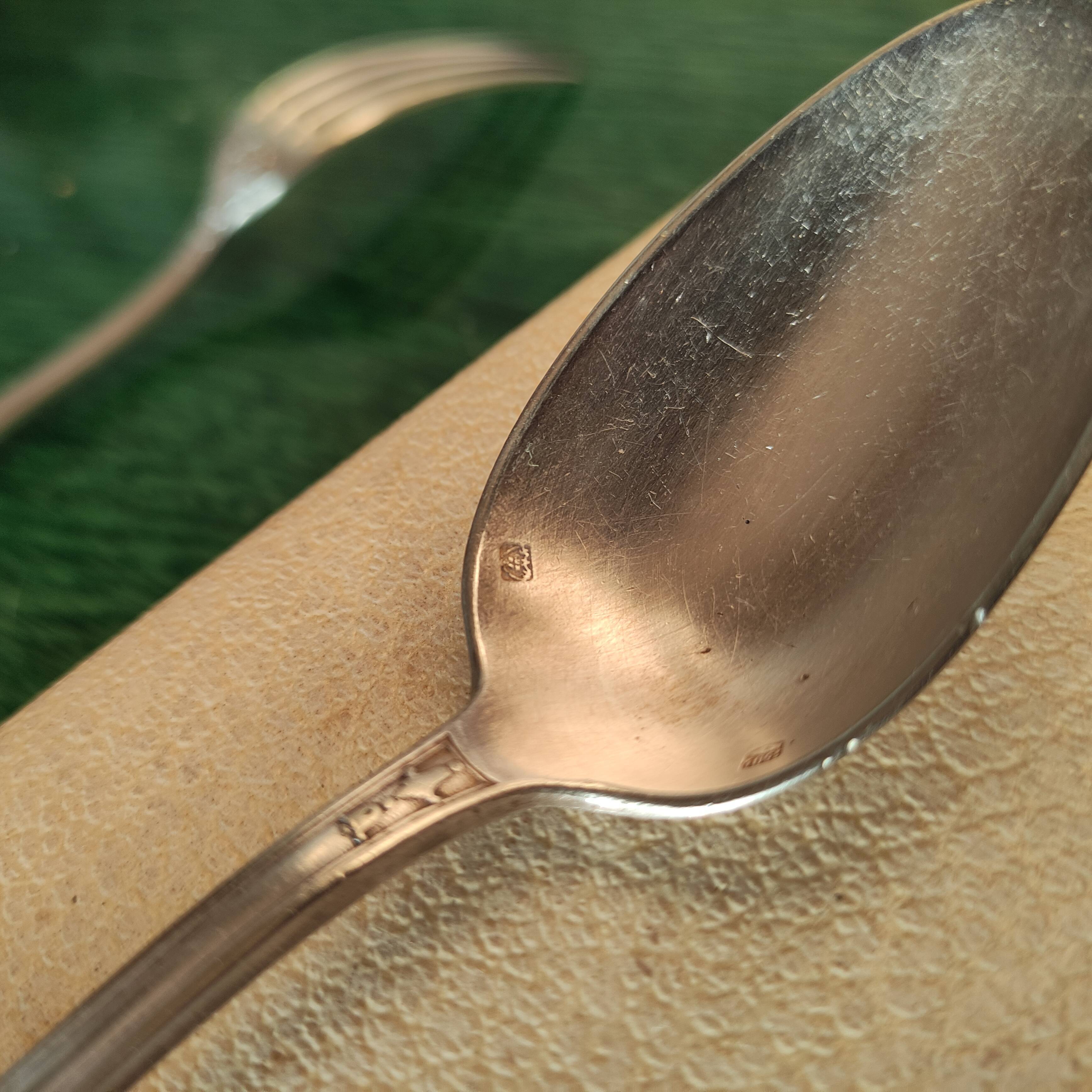 Silver metal cutlery SAM LUX