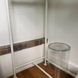 Cinna glass and wrought iron console