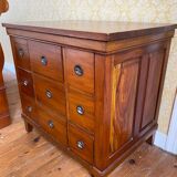 Commode à tiroirs en teck massif