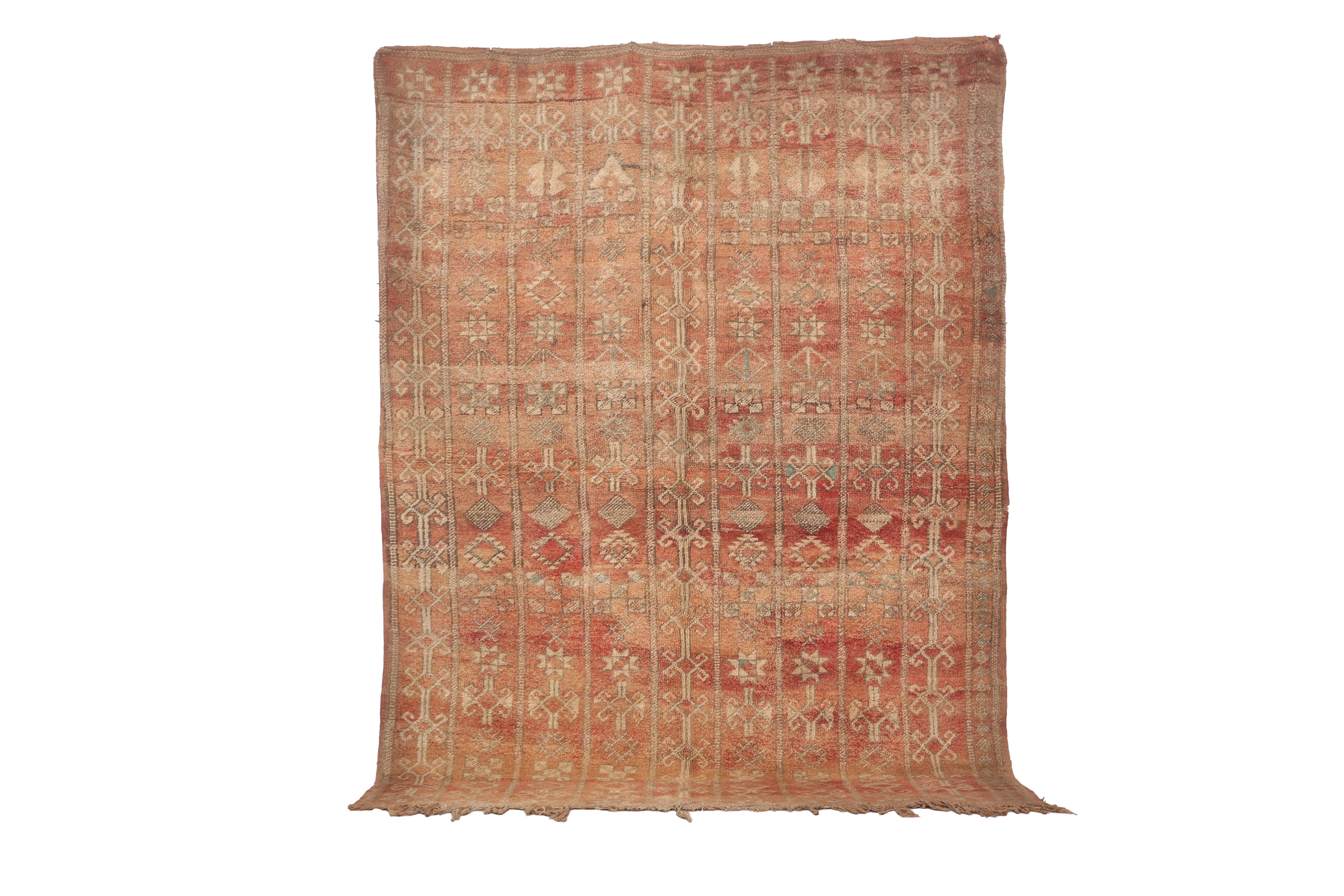 Vintage Moroccan Rug 177 x 242 cm- Authentic berber rug - Wool Rug Handmade