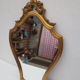Louis XV style mirror in gilded wood