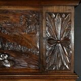 Important Miroir Régional en Chêne – Début XXe